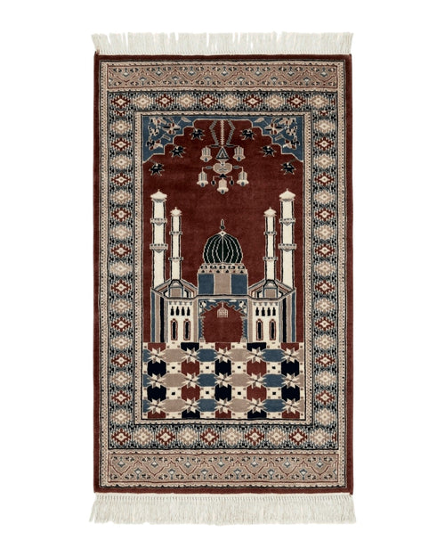 Small Pakistani Bokhara Prayer Rug 2.7 x 4