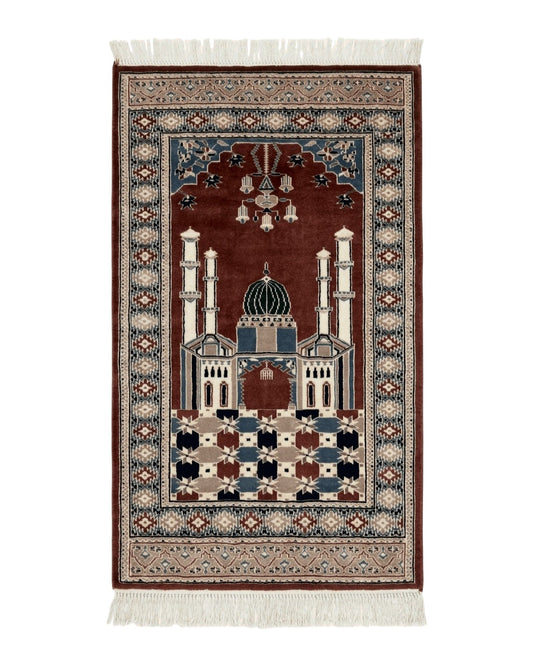 Small Pakistani Bokhara Prayer Rug 2.7 x 4