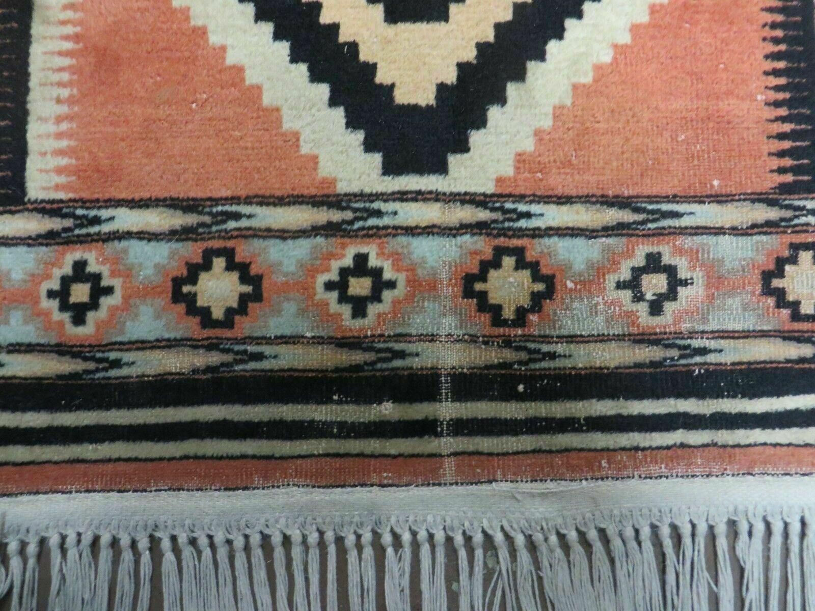 4' X 6' Vintage Handmade Turkish Melas Oushak Wool Rug Carpet Mehrab Red Nice - Nuvé