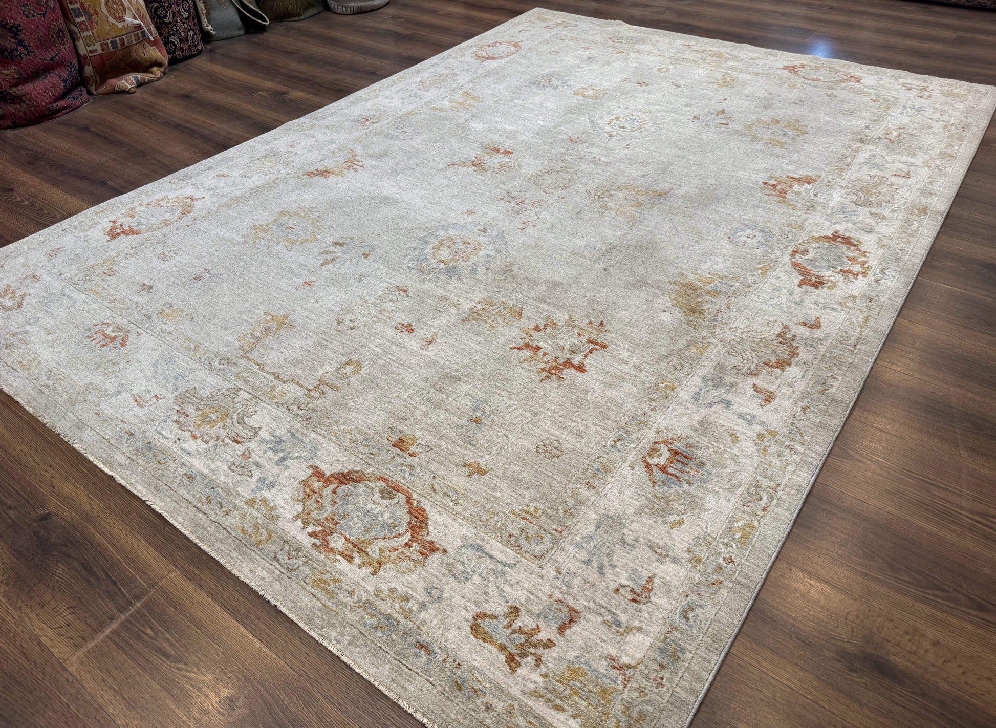 Modern Turkish Oushak Rug 7x9, Netural Colors - Nuvé