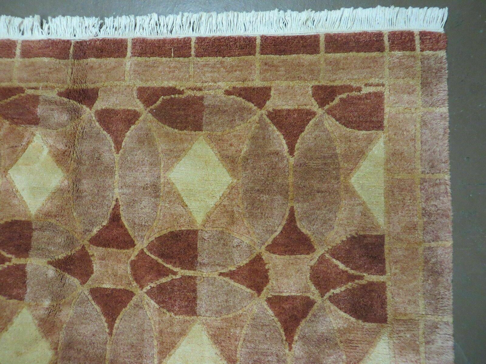5' X 7' Modern Tibetan Nepal Art Deco Chinese Hand Knotted Wool Rug Decorative Contemporary Home Décor - Nuvé