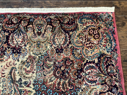 Antique Karastan Kirman Rug 8.8 x 12, Imperial Karastan #1427, Ivory Kirman - Nuvé
