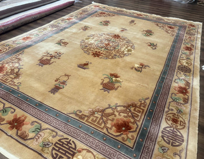 Chinese Wool Rug 8x12, Chinese 90 Line Rug - Nuvé