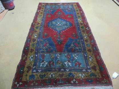 4' X 8' Vintage Handmade Turkish Kazak Pattern Wool Rug Carpet Nice # 105 - Nuvé