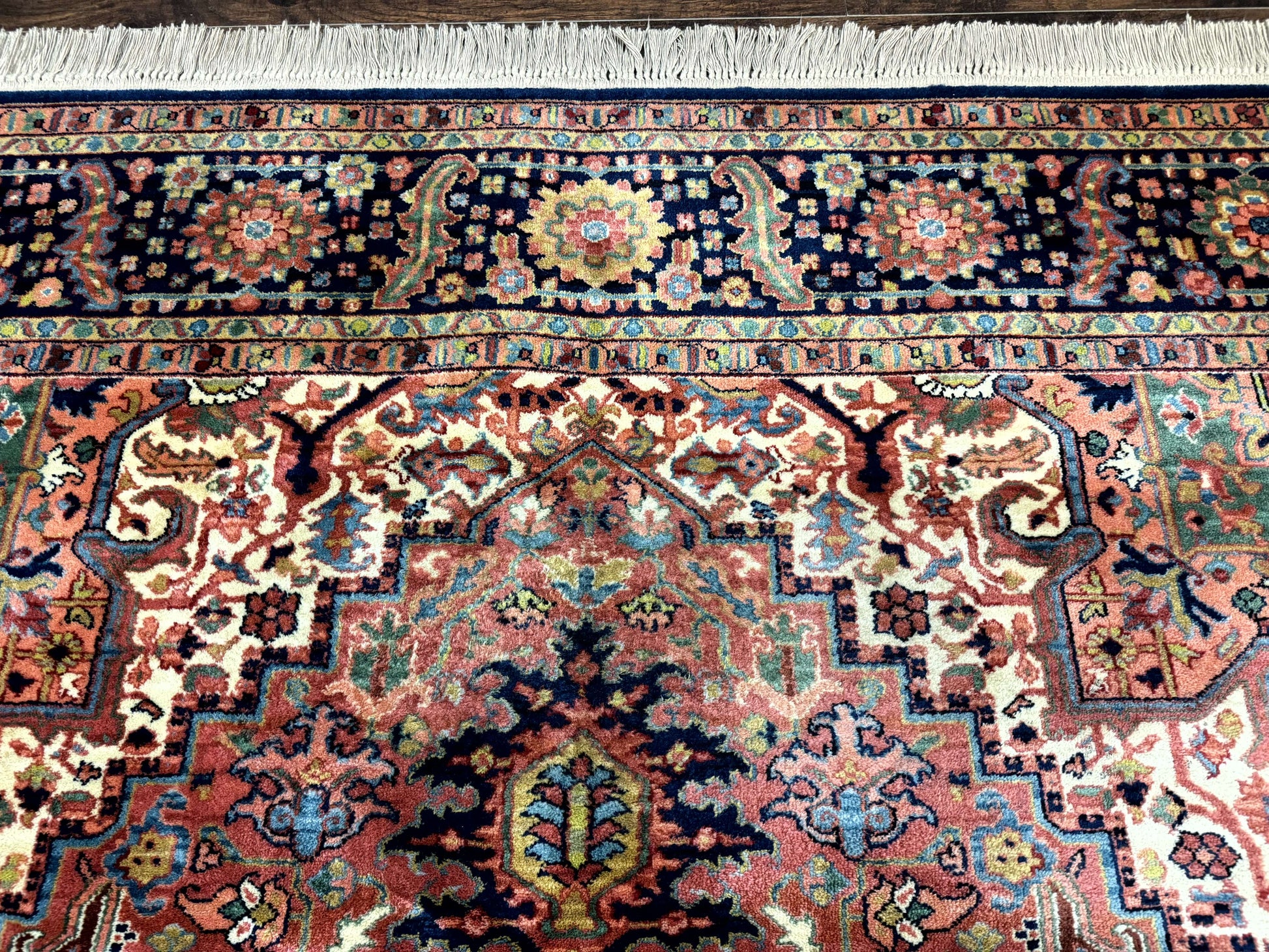 8.8 x 12 Karastan Heriz Rug #726, Vintage Wool Discontinued Carpet, Original 700 Series - Nuvé