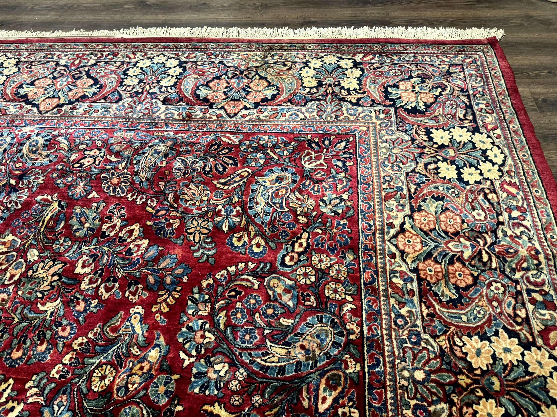 Palace Size Antique Persian Sarouk Rug 12x18 - Nuvé
