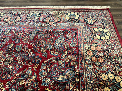 Palace Size Antique Persian Sarouk Rug 12x18 - Nuvé
