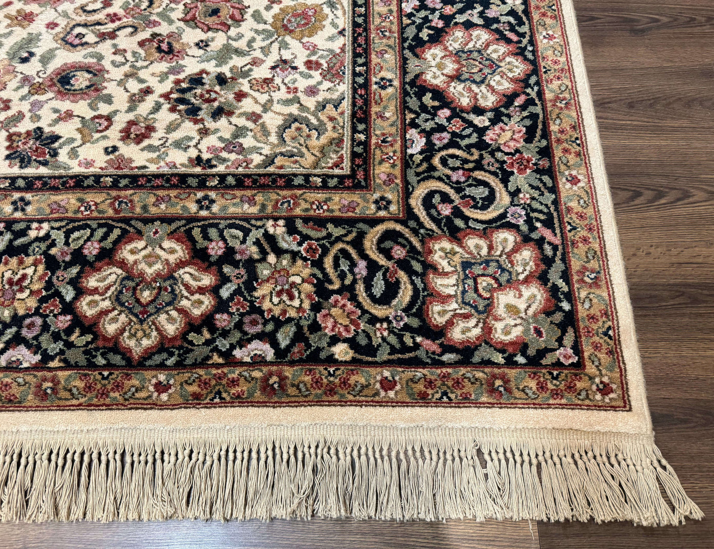 Karastan Rug 8.8 x 12 Ivory Indo Kirman #700/706, Wool Original Series - Nuvé