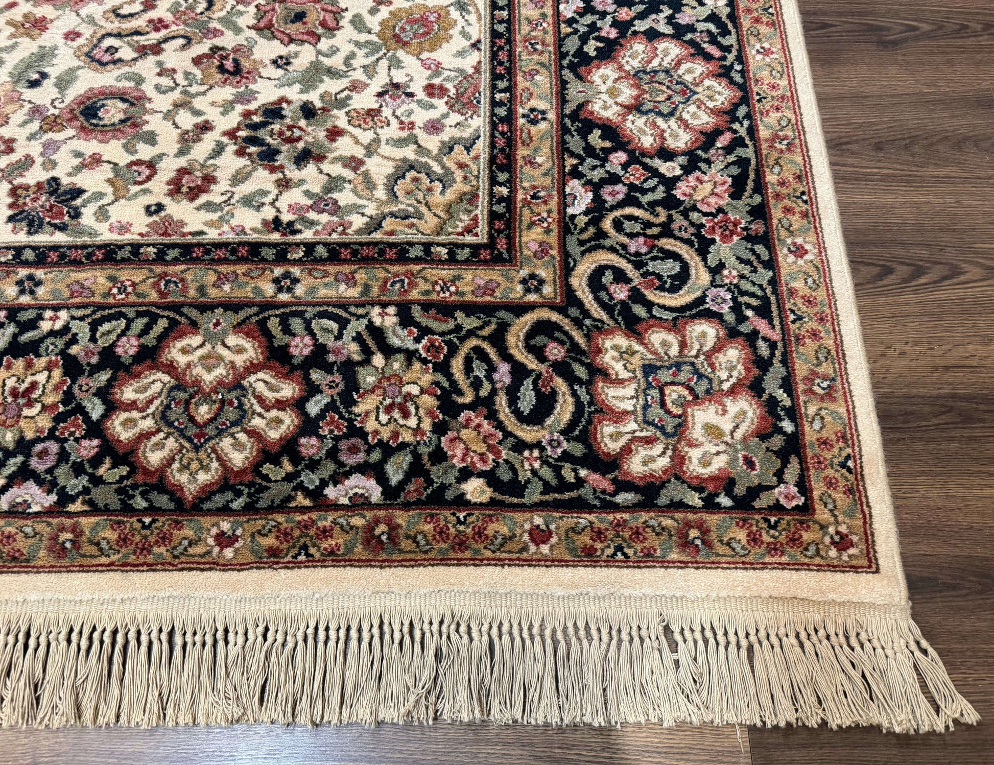 Karastan Rug 8.8 x 12 Ivory Indo Kirman #700/706, Wool Original Series - Nuvé