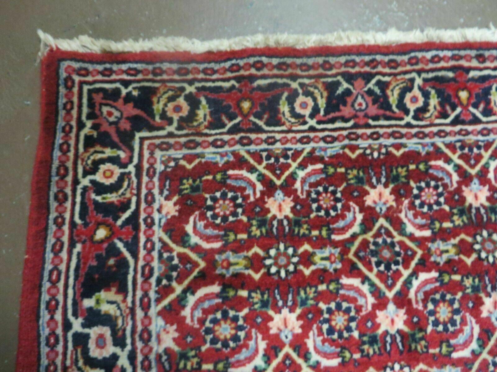 3' X 5' Handmade Knotted Indian Amritsar Floral Oriental Wool Red Rug Organic Nice - Nuvé