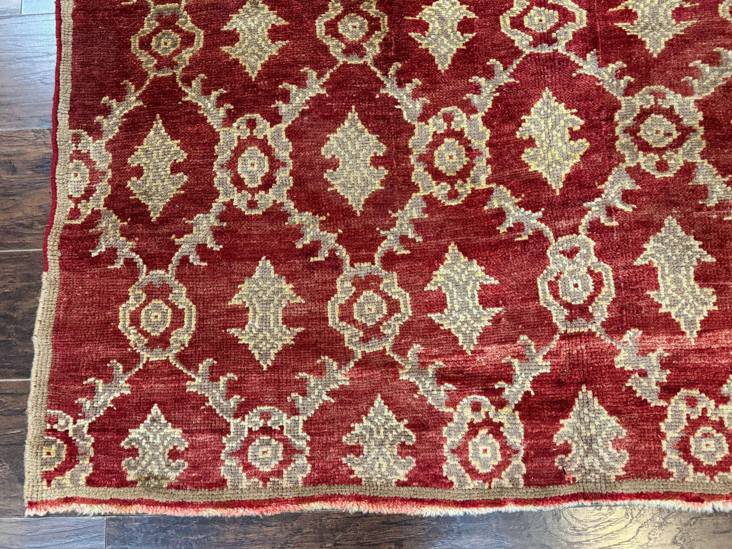 Modern Turkish Oushak Rug 5x8, Brick Red - Nuvé
