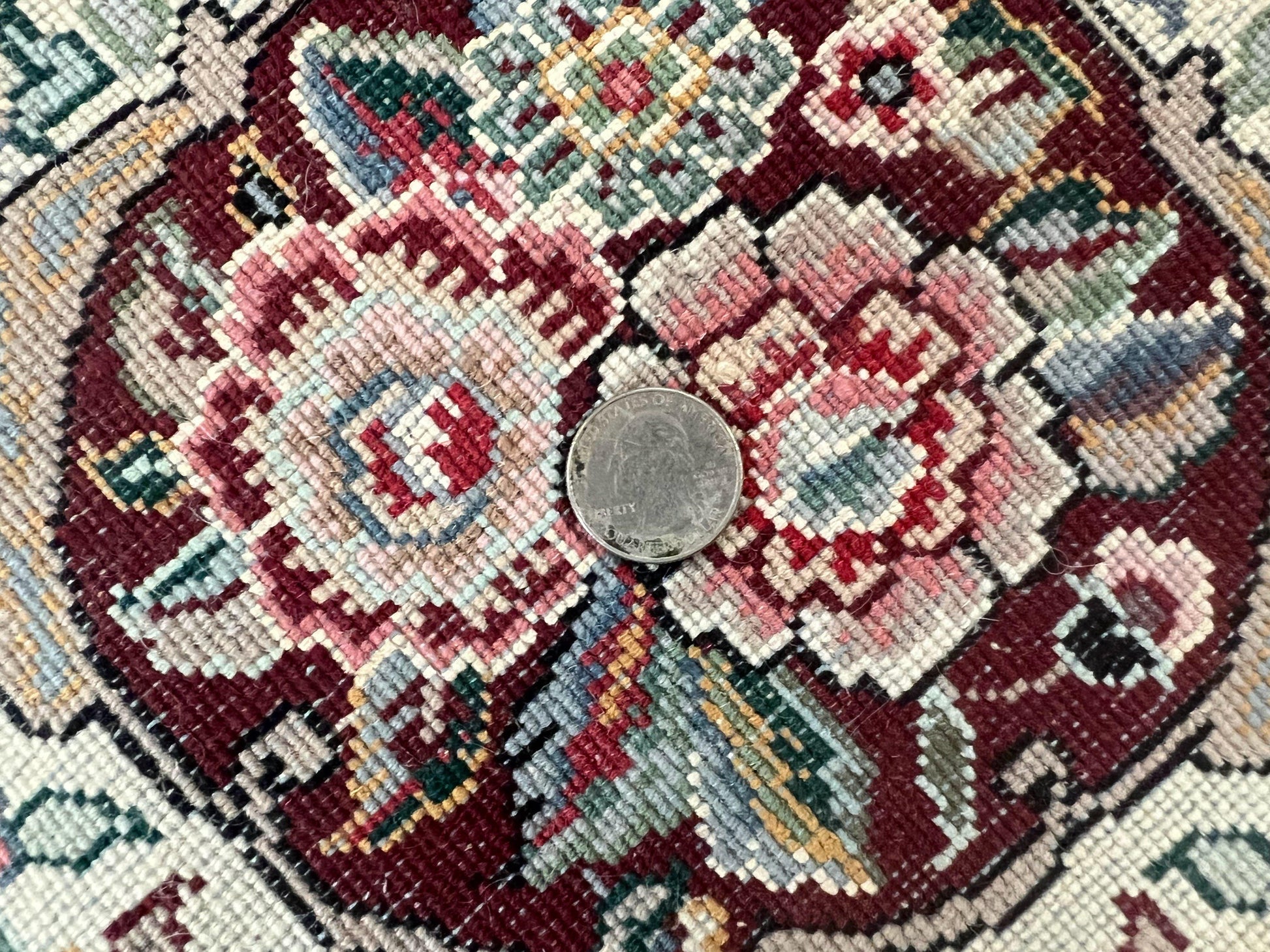 Pak Persian Rug 9x12, Dark Green and Cream, Floral Medallion, Elegant Handmade Wool Carpet 9 x 12 - Nuvé