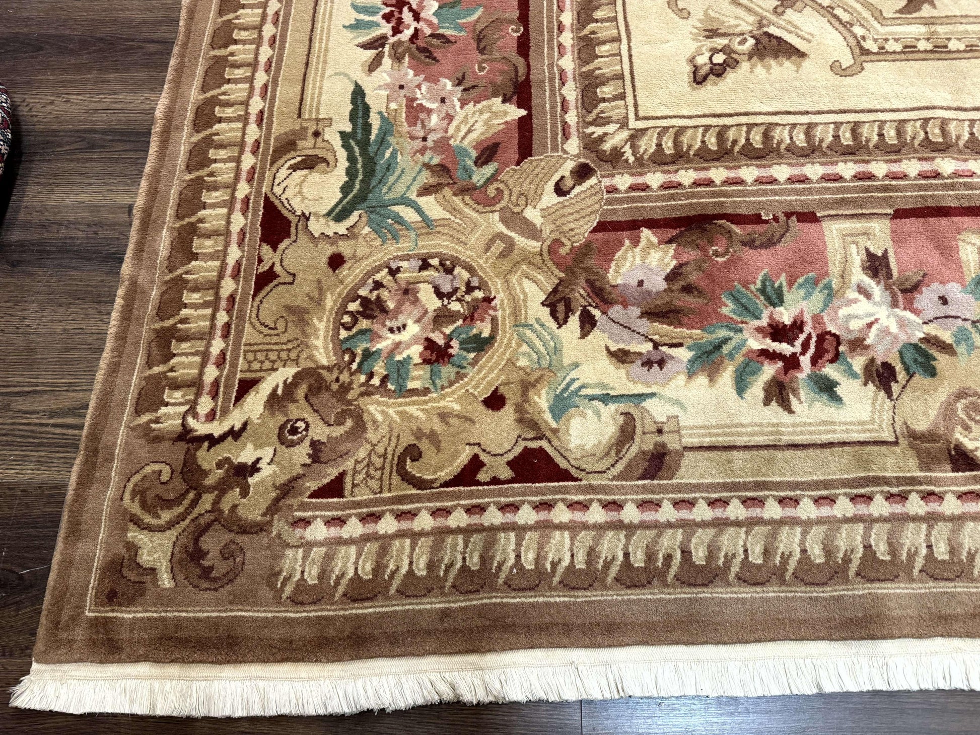 Palace Size Aubusson Rug 12x18, Extra Large, French European Carpet, Soft Wool Pile, Elegant - Nuvé