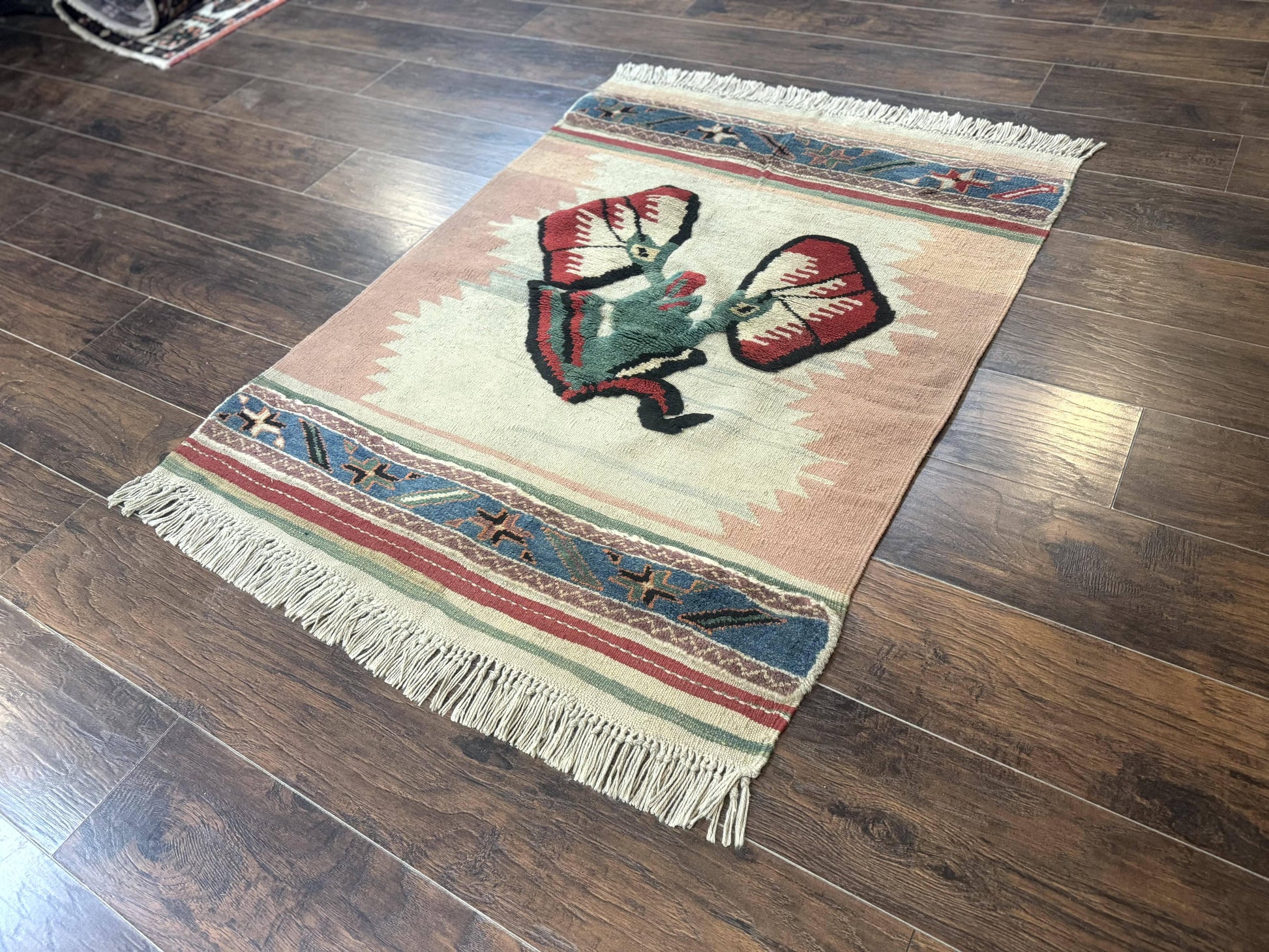 Turkish Kilim Rug 2.5 x 4.7, Flatweave Bohemian Blanket Rug, Wall Hanging Tapestry Rug - Nuvé