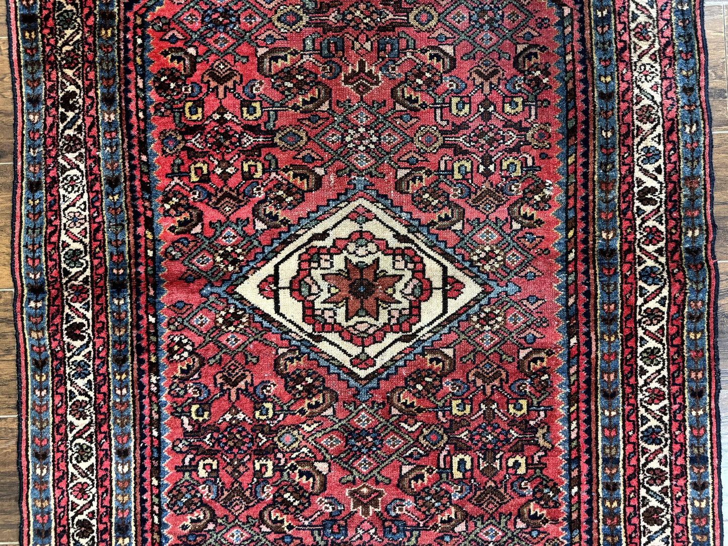 Antique Persian Tribal Rug 3.6 x 5, Hamadan Angelas Rug - Nuvé
