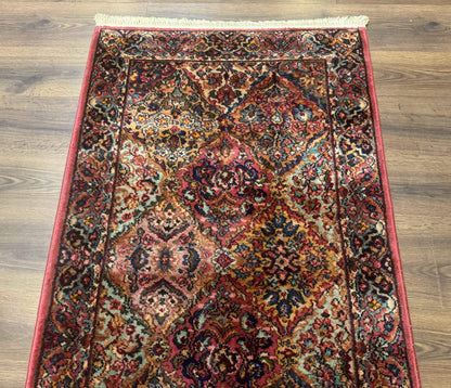 3x5 Karastan Multicolor Panel Kirman Rug #717, Wool Original 700 Series - Nuvé