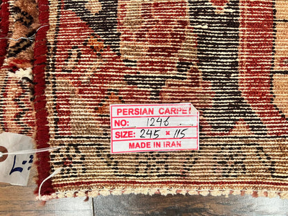 Antique Persian Tribal Rug 4 x 8, Geometric Medallion, Boho Rug, Wool Handmade Rug, Red 4x8 Rug, Persian Hamadan Rug - Nuvé