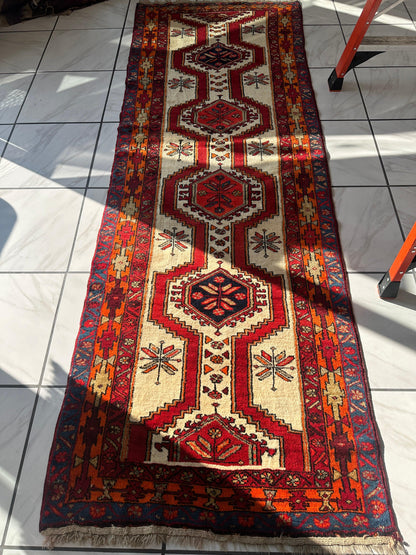 Persian Meshgi Wool Runner 3’6” x 9’10” - Nuvé