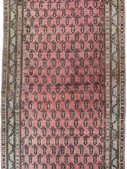 Antique Armenian Karabakh Wool Runner – 3’3” x 12’8” – Hand-Knotted Long Corridor Rug - Nuvé