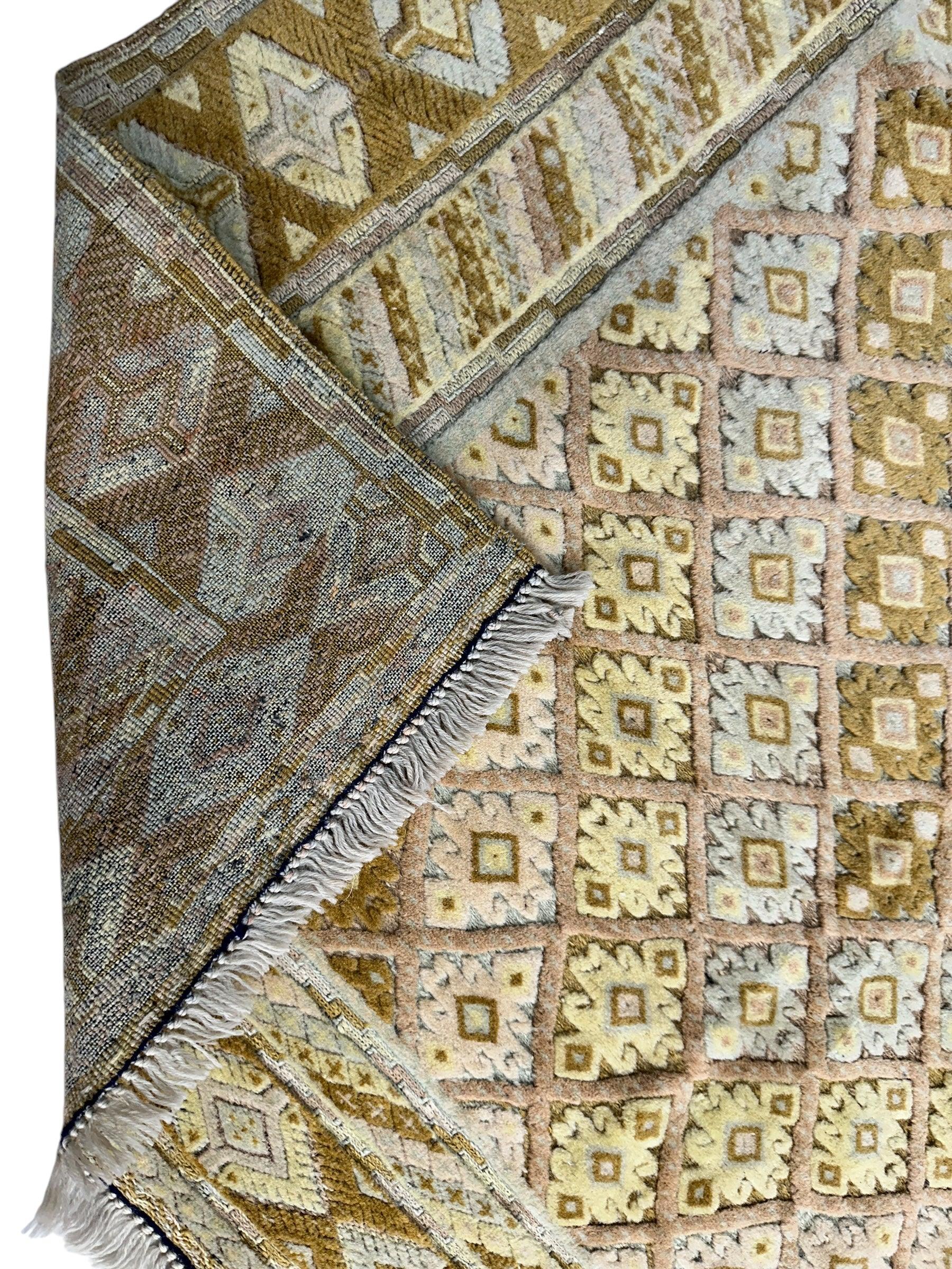 Hand-Knotted Afghani Nakhunak Wool Rug - 4' x 4'11" - Nuvé