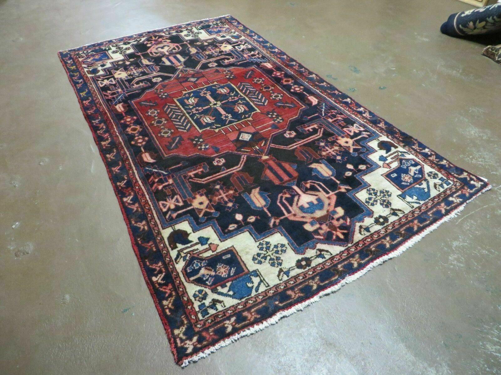 4' X 7' Antique 1920 Handmade Turkish Anatolian Wool Rug Veg Dye Nice - Nuvé