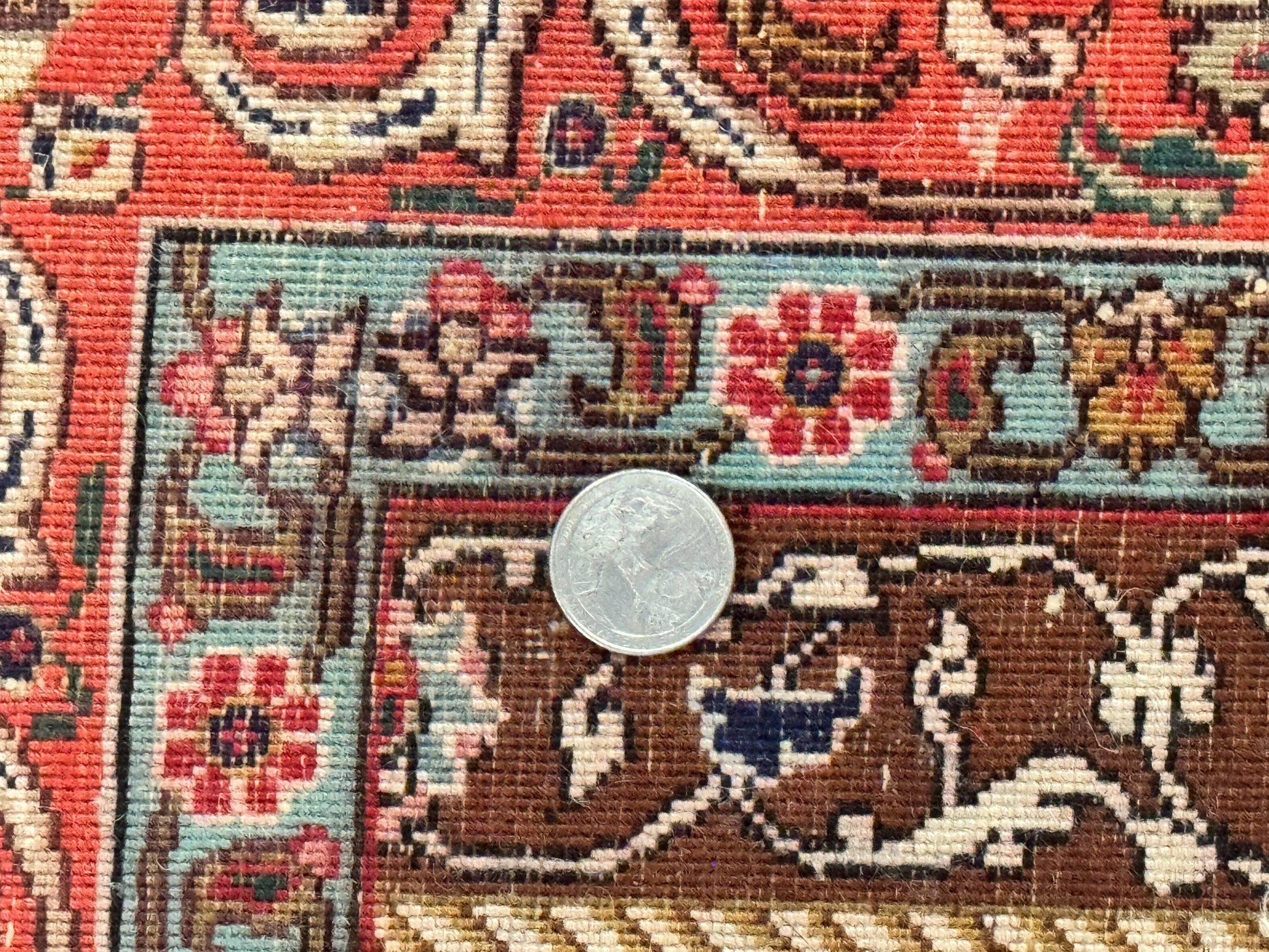 Persian Tabriz Rug 3x4, Navy Blue, Birds, Floral, Prayer Rug, Handmade Wool Rug, Finely Hand Knotted 325 KPSI - Nuvé