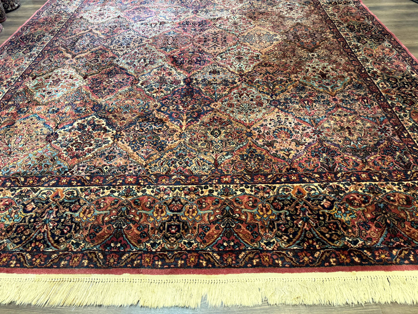 10x18 Karastan Multicolor Panel Kirman Rug #717, Palace Size Wool Discontinued Original 700 Series - Nuvé