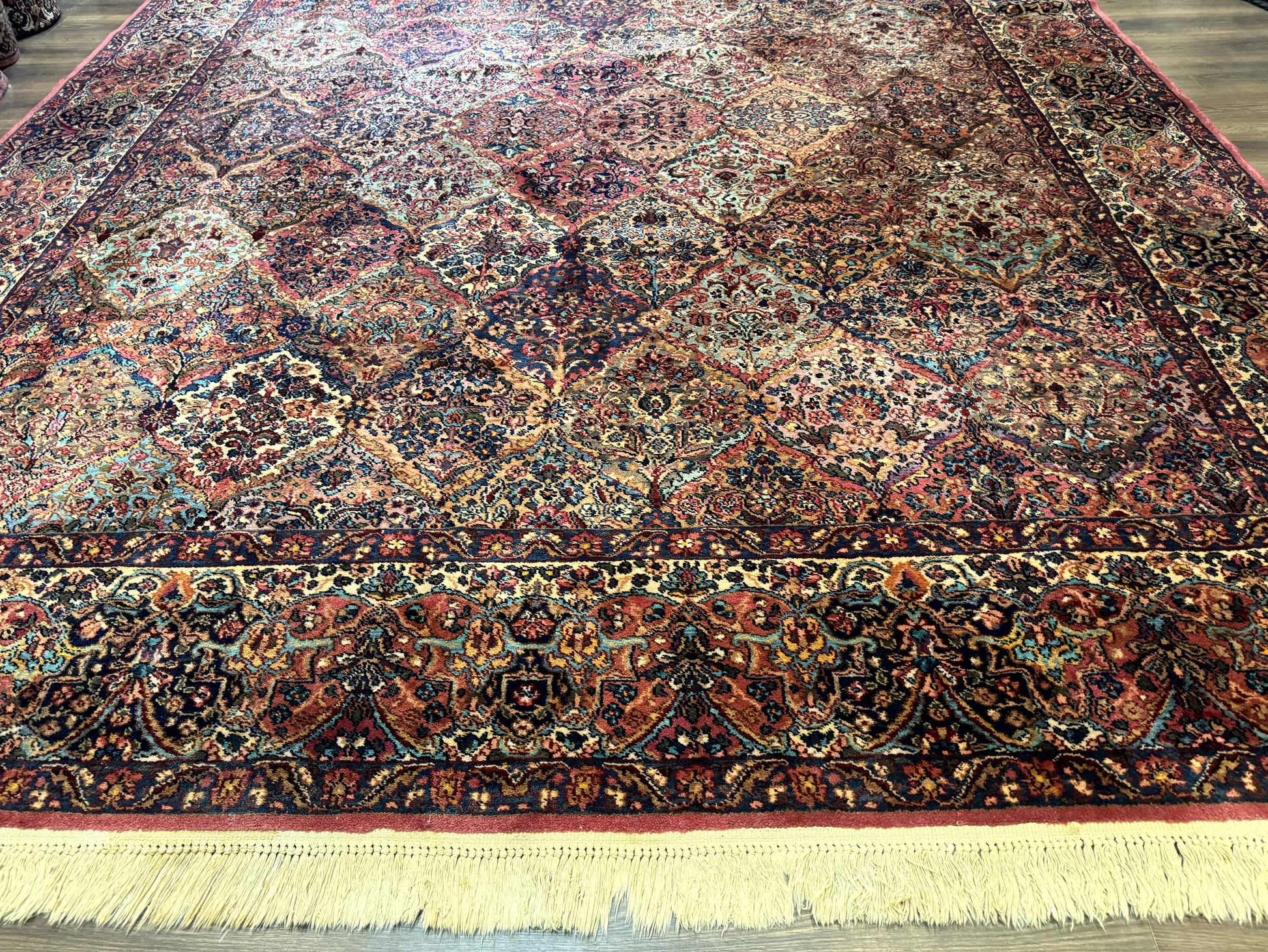 10x18 Karastan Multicolor Panel Kirman Rug #717, Palace Size Wool Discontinued Original 700 Series - Nuvé