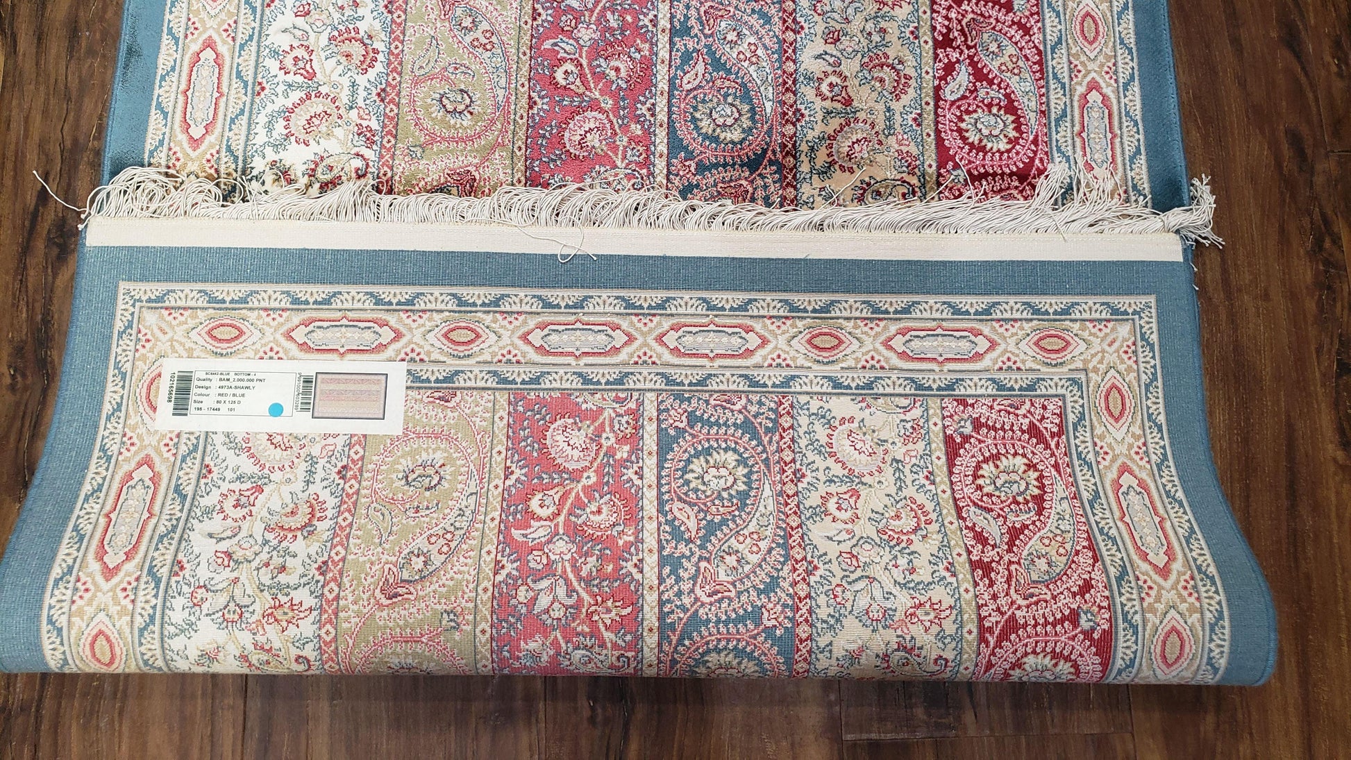 Paisley Pattern Silk Rug, Boteh Design, All Silk Accent Rug, Oriental Carpet, Very Detailed, 2' 8" x 4' 1", New, Bamboo Silk - Nuvé
