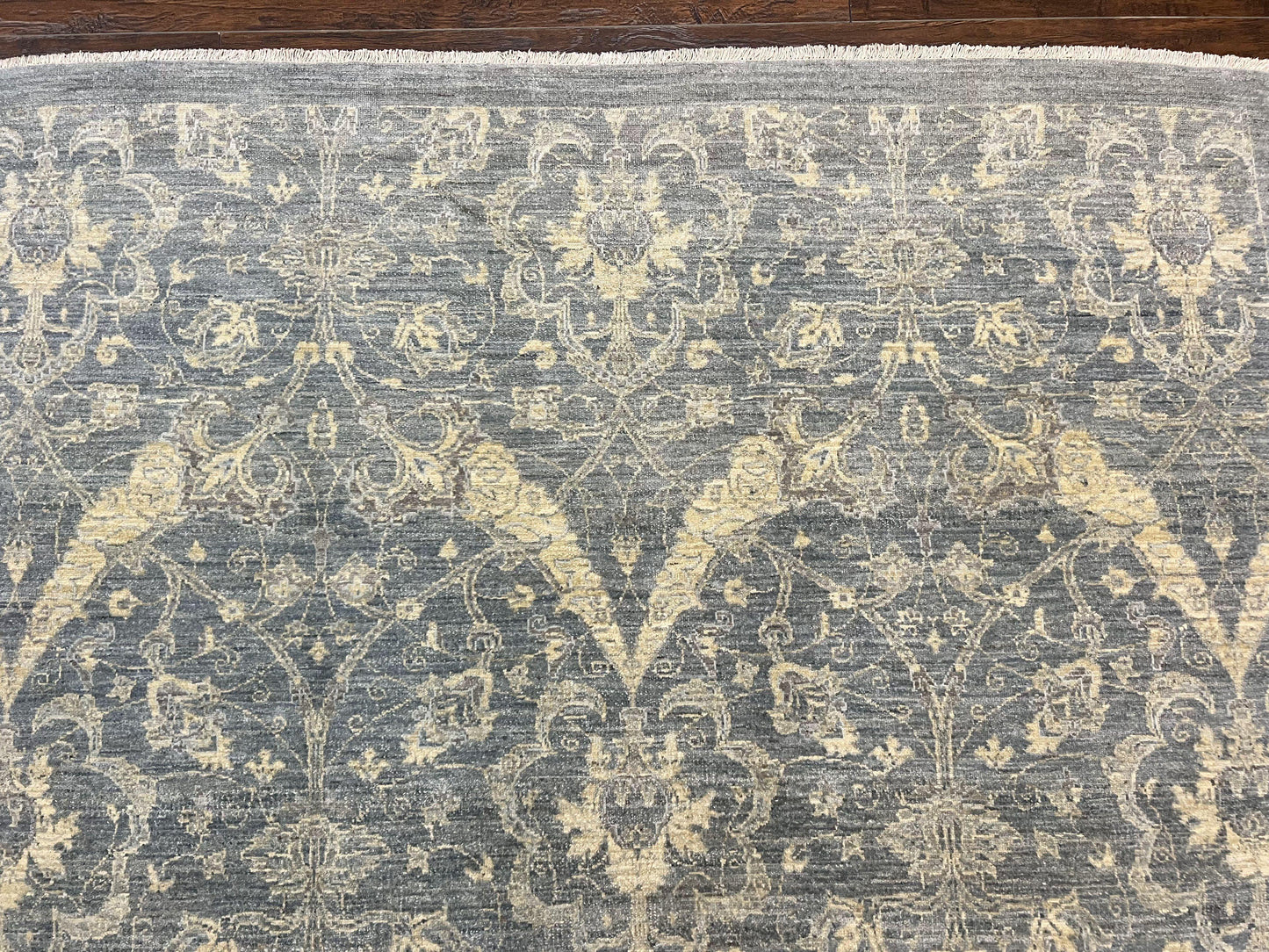 Contemporary Pakistani Rug 5 x 6.6, Handmade Floral Wool Rug, Spanish Pattern - Nuvé