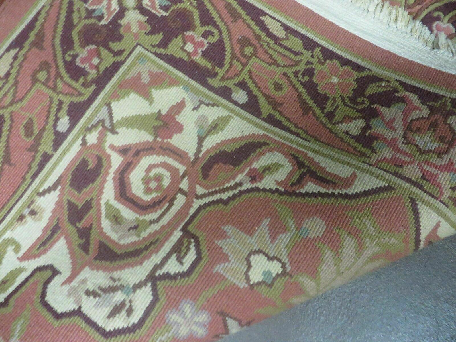 Chinese Wool Rug 3x5 Vintage Handmade Oriental Carpet Floral Medallion - Nuvé