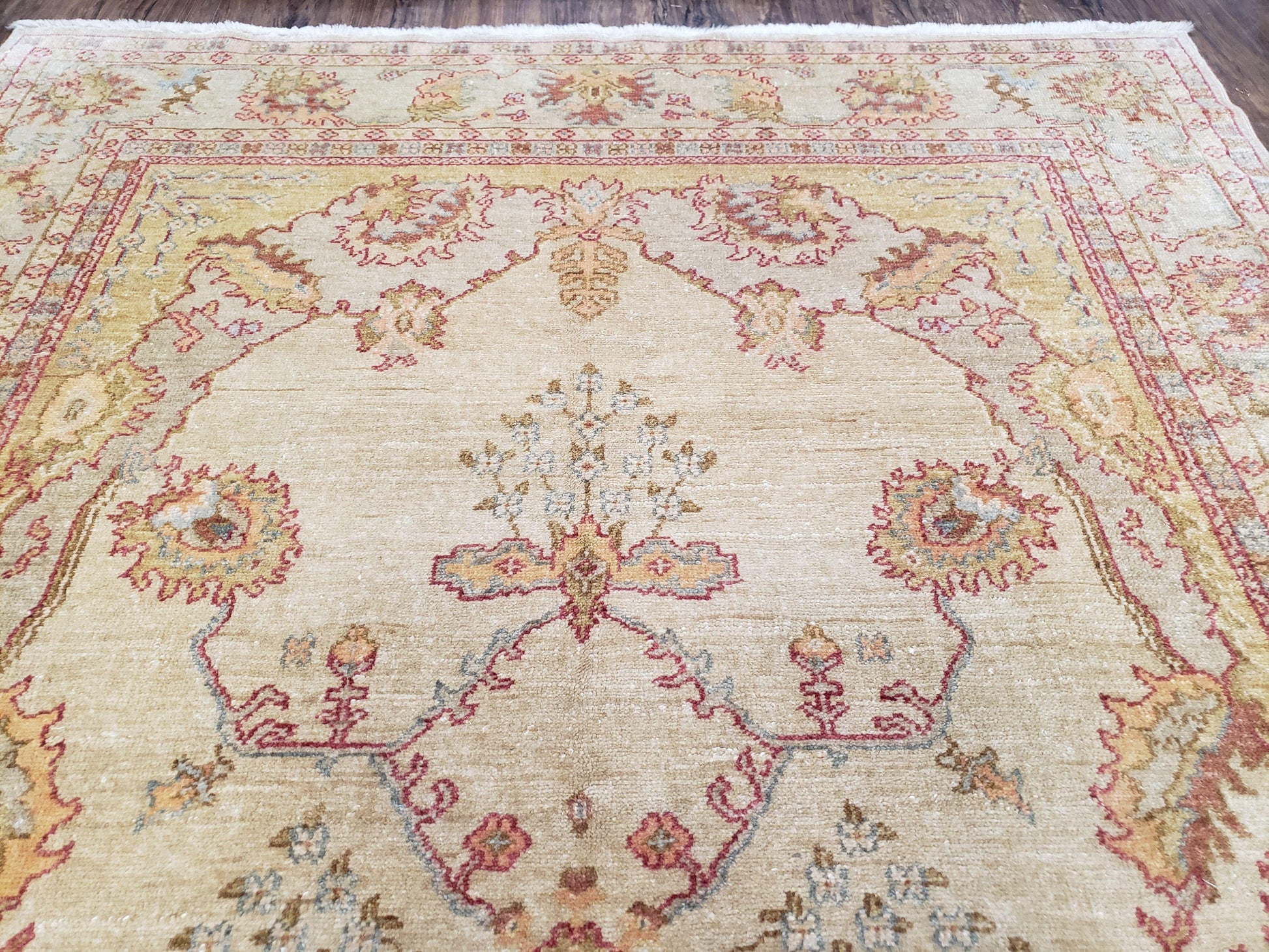 6x9 Turkish Oushak Rug, Wool Rug, Hand Knotted - Nuvé
