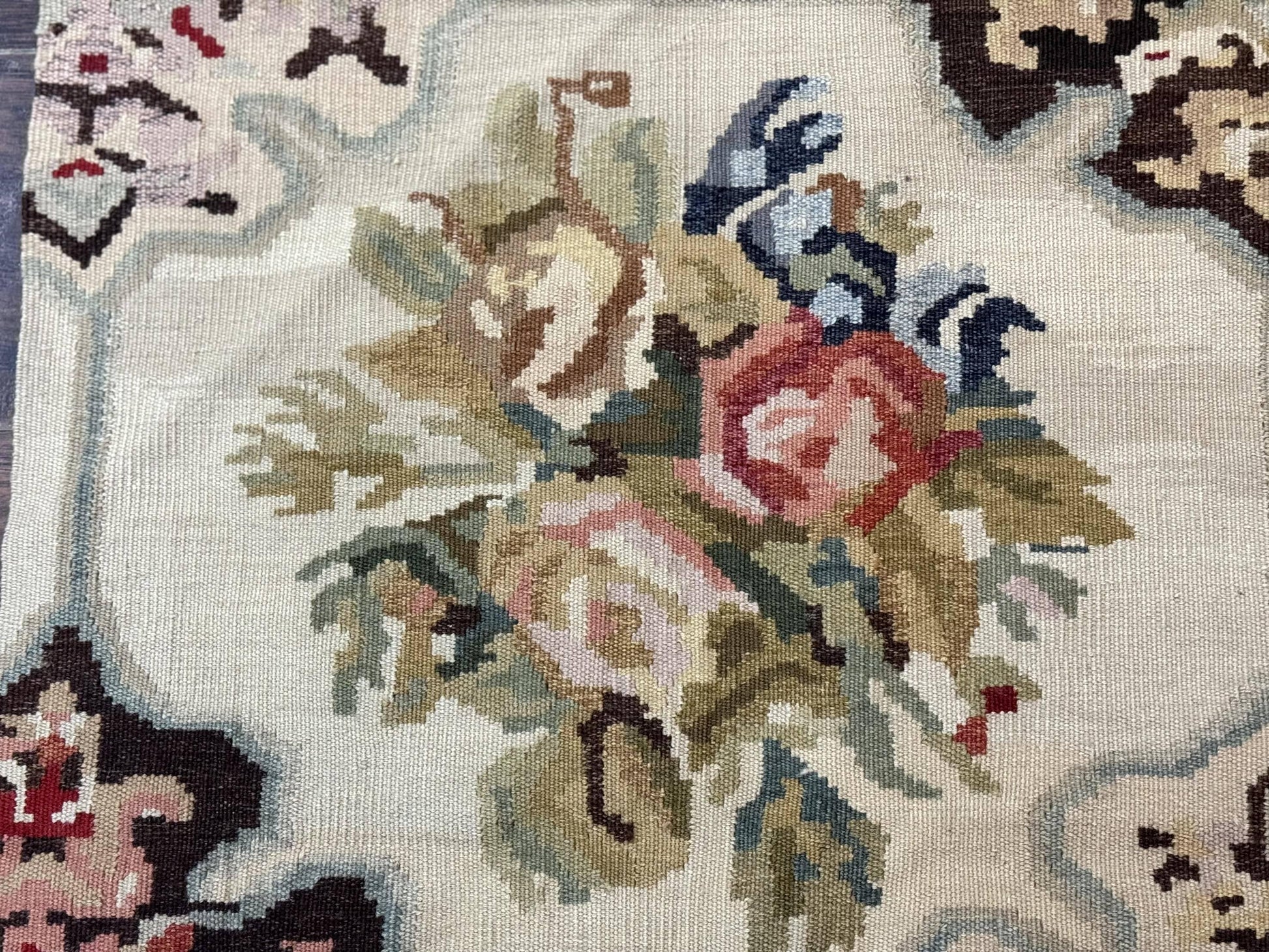Antique Bessarabian Flatweave Kilim Rug 2x3, Sampler Rug 2 x 3 ft, Small Flatweave, Wool Handmade - Nuvé