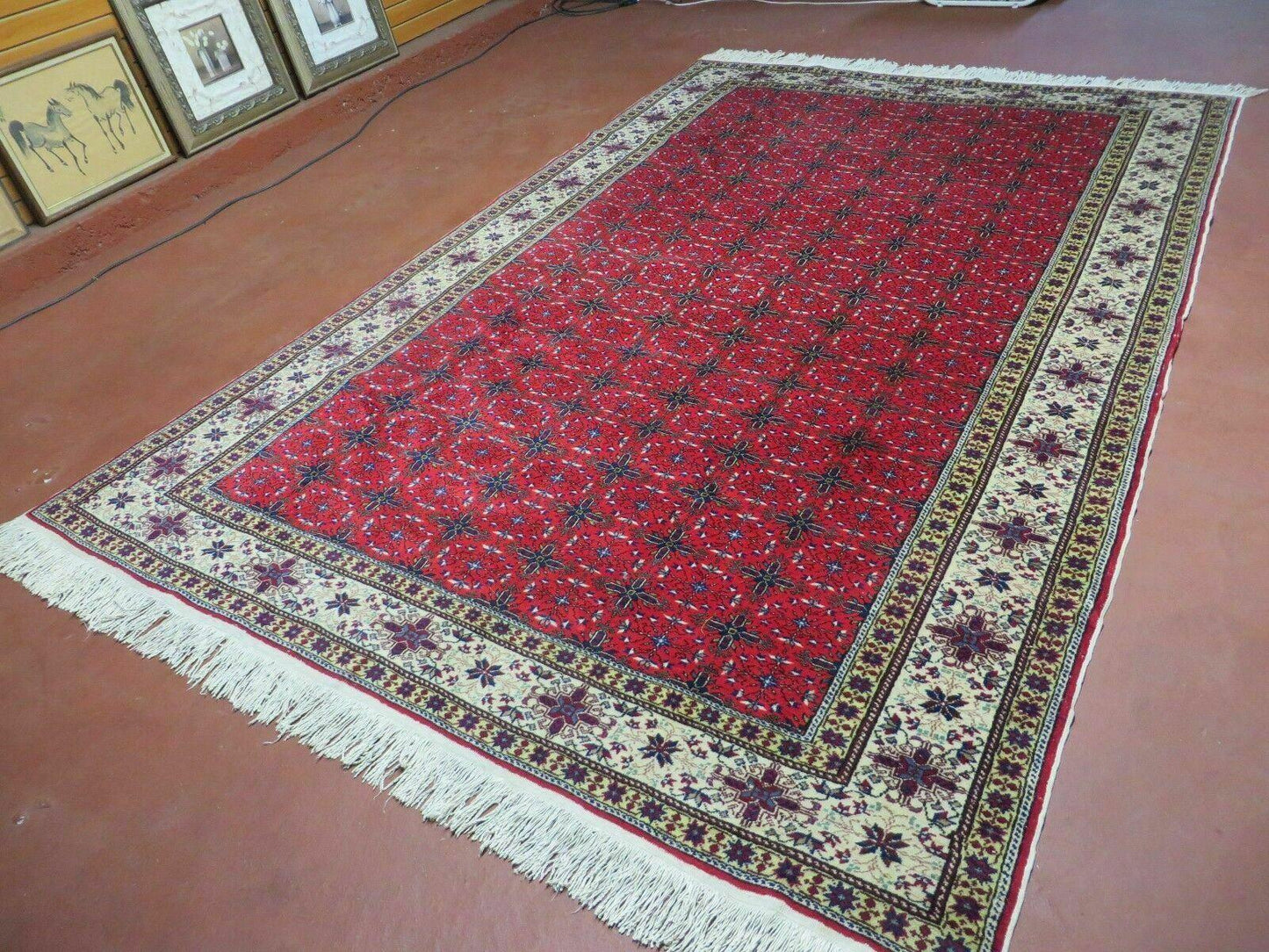 6' X 10' Vintage Handmade Turkish Sevas Kayseri Wool Rug Carpet Nice - Nuvé