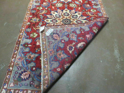4' X 6' Antique Handmade India Floral Oriental Wool Rug Vegetable Dyes #120 - Nuvé