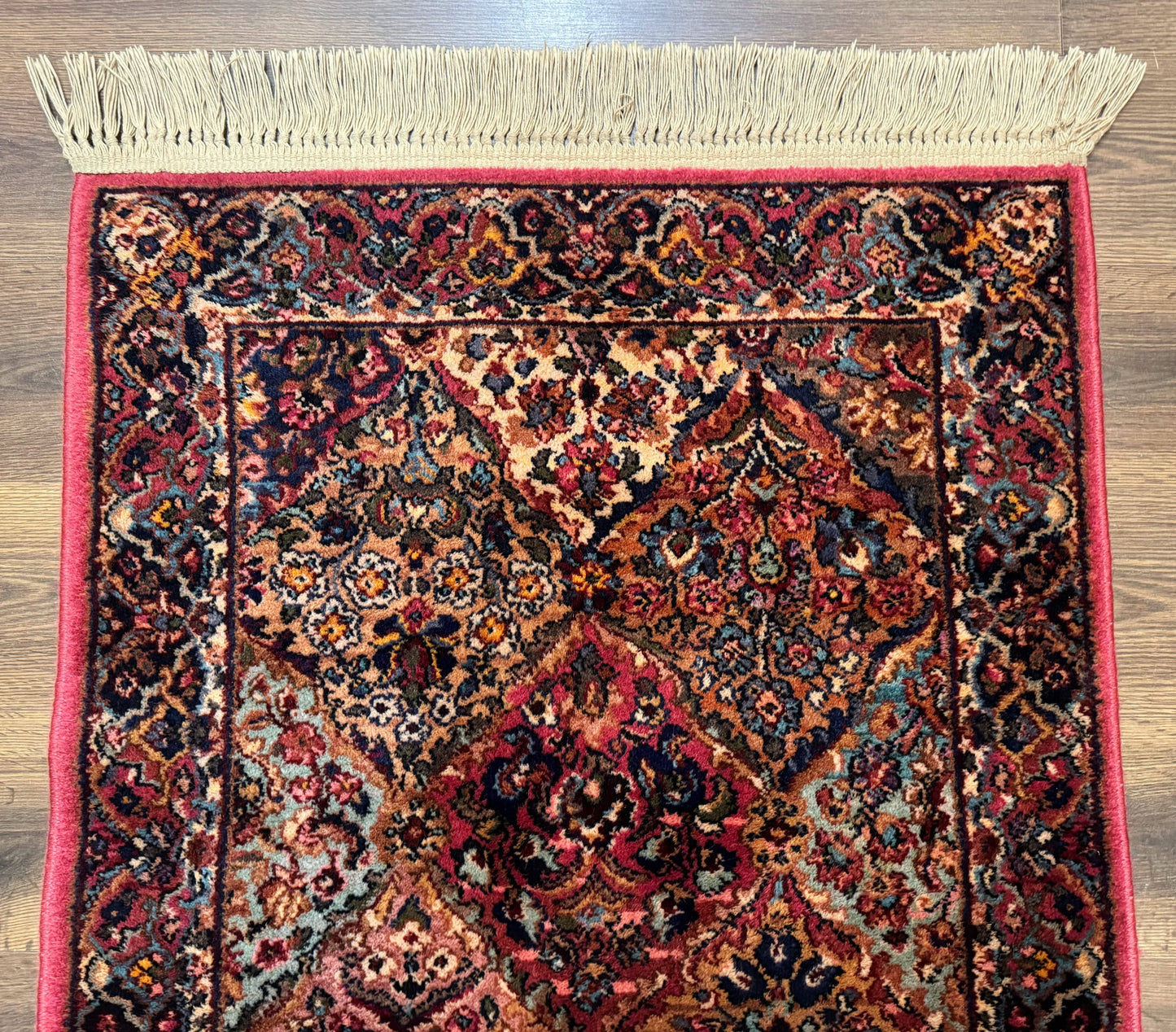 Karastan Rug 3x5 Multicolor Panel Kirman #717, Original 700 Series, Wool Pile, Discontinued - Nuvé