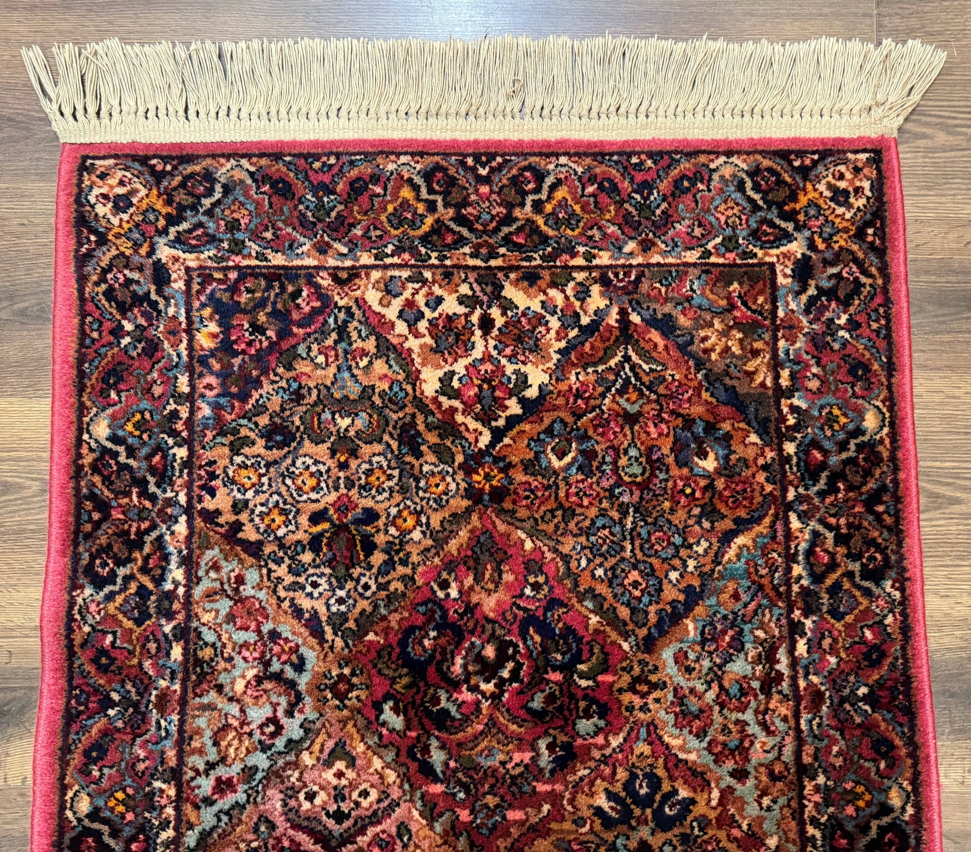 Karastan Rug 3x5 Multicolor Panel Kirman #717, Original 700 Series, Wool Pile, Discontinued - Nuvé