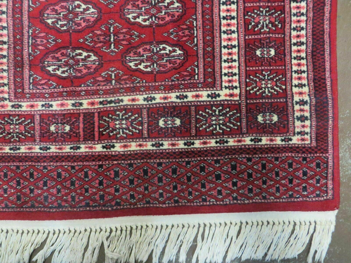 3' X 5' Vintage Fine Handmade Turkoman Bokhara Yamud Rug Carpet Nice