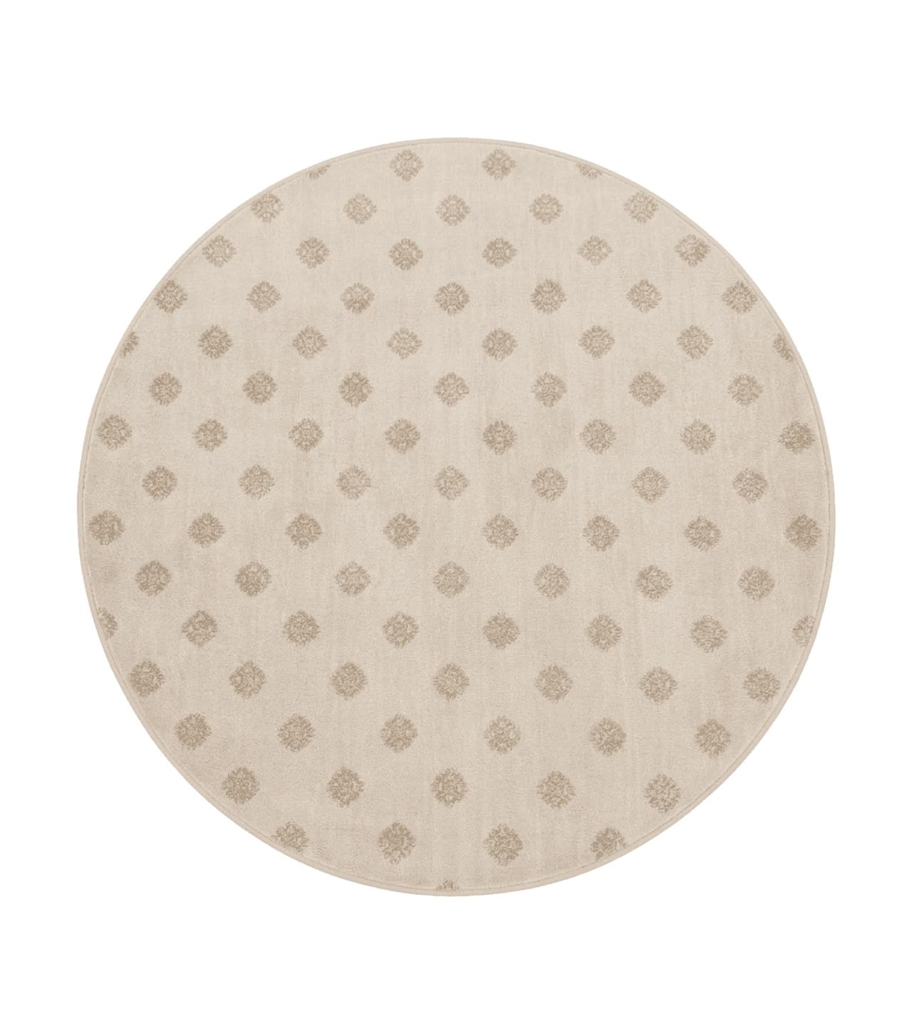 Round Power Loomed Rug 5x5, Contemporary Modern Round Carpet, 5ft Round