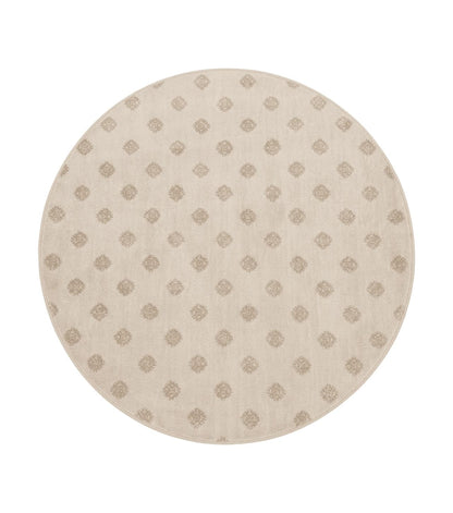 Round Power Loomed Rug 5x5, Contemporary Modern Round Carpet, 5ft Round