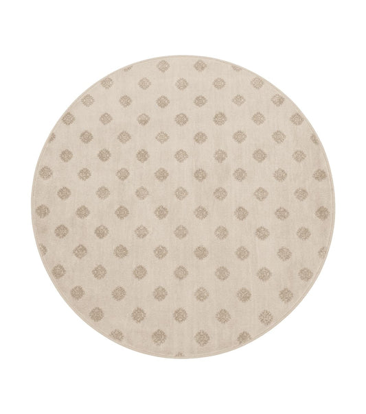 Round Power Loomed Rug 5x5, Contemporary Modern Round Carpet, 5ft Round
