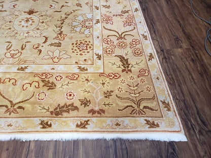 Vintage Turkish Oushak Area Rug 6x9, Wool Hand-Knotted