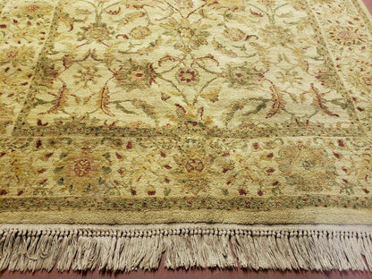 Belgium Power Loomed Rug 5x7, Vintage Oriental Wool Carpet, Beige - Nuvé