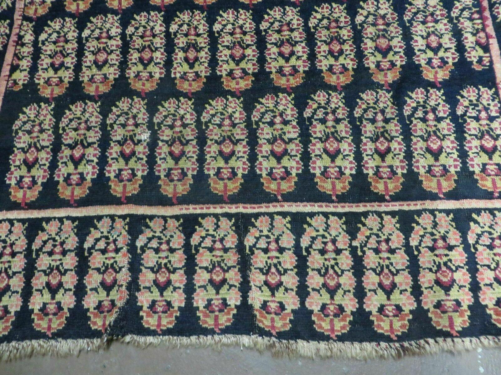 4' X 9' Antique Karabagh Caucasian Rug Handmade Wool Carpet Organic Dyes Nice - Nuvé