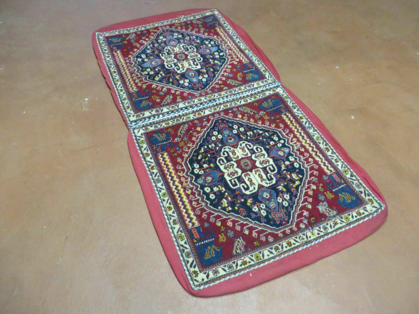 2'X 4' Antique Handmade Turkish Floral Oriental Wool Rug Pillow Case Cushion - Nuvé