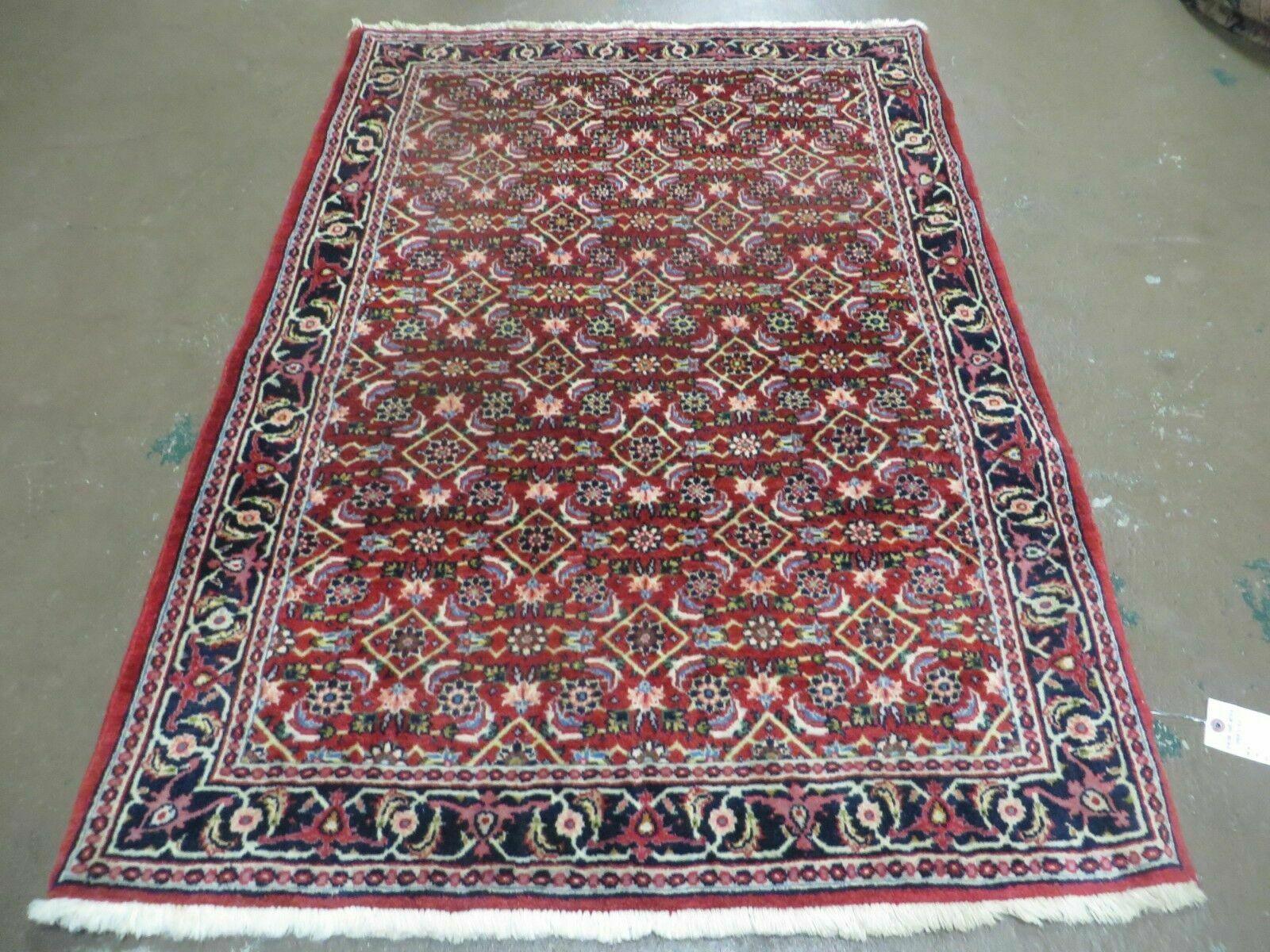 3' X 5' Handmade Knotted Indian Amritsar Floral Oriental Wool Red Rug Organic Nice - Nuvé