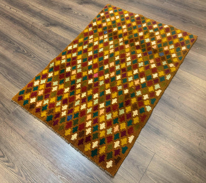 Balouch Rug 3x4, Burnt-Orange, Multicolor, Afghan Rug - Nuvé