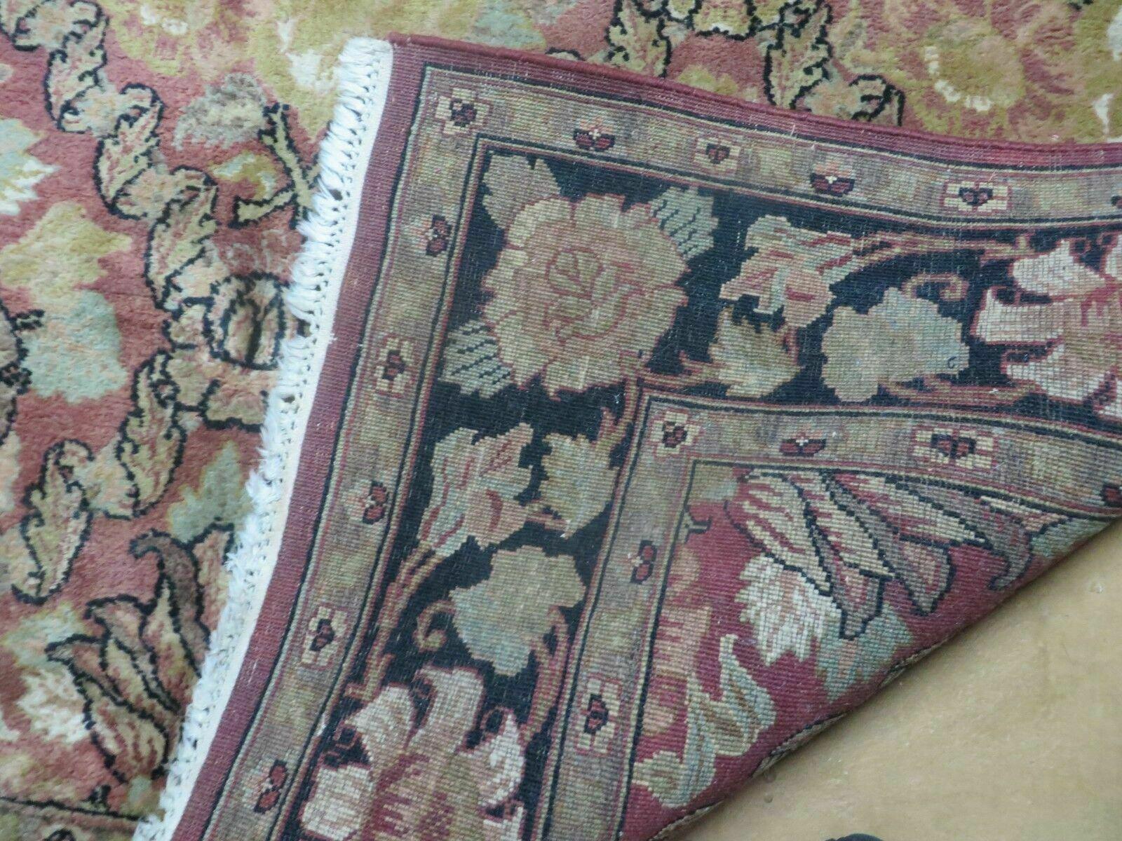 6' X 9' Handmade India Floral Oriental Wool Rug Carpet - Nuvé