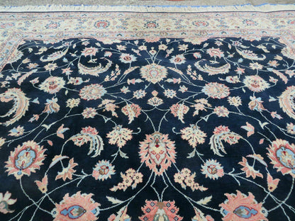 10' X 14' Vintage Handmade India Wool Hand Knotted Carpet Rug Organic Dyes Nice - Nuvé
