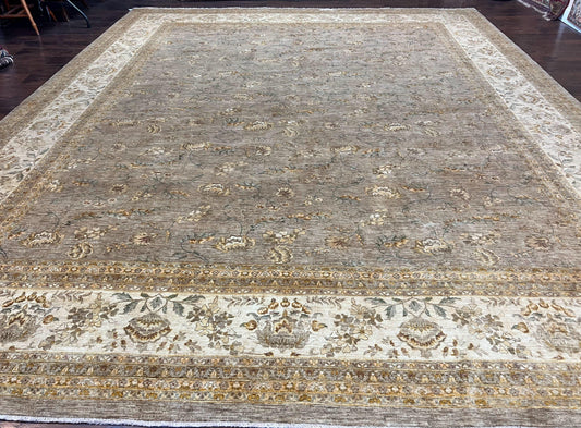 Pak Persian Rug 12x15, Wool Hand Knotted Oriental Floral Carpet, Signed by Master Weaver, 12x15 Large Palace Size Rug - Nuvé